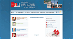 Desktop Screenshot of maisonemploi-saintquentin.fr