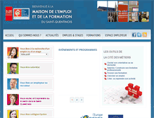 Tablet Screenshot of maisonemploi-saintquentin.fr